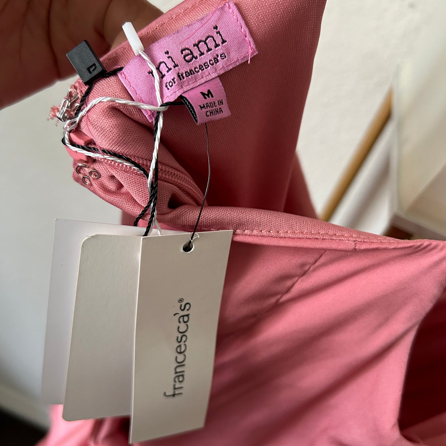 Pink Juliet Bow Back Satin Romper Dress