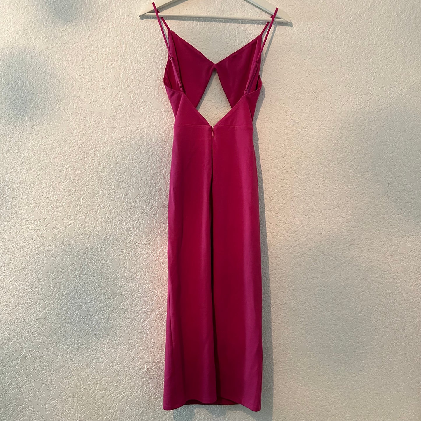 Paxton Magenta Bodycon Midi Dress