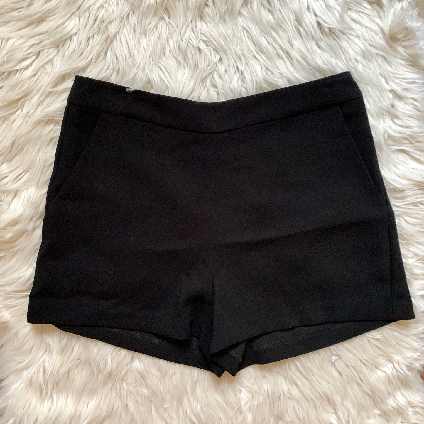 Black Dress Shorts With Pockets