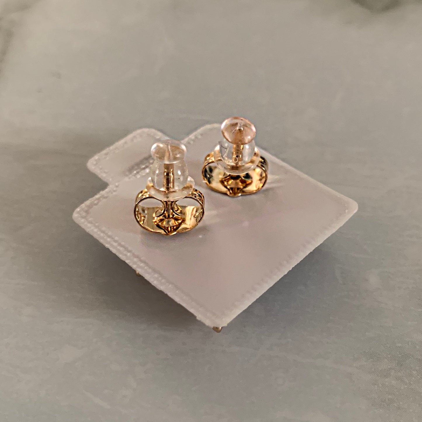 New Olive Branch Leaf Earrings in Gold With Stones