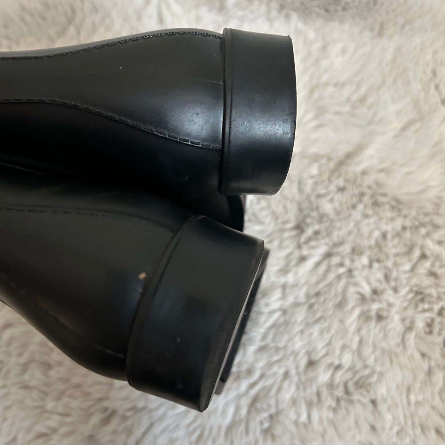 Tinsley Black Chelsea Rain Booties Boots