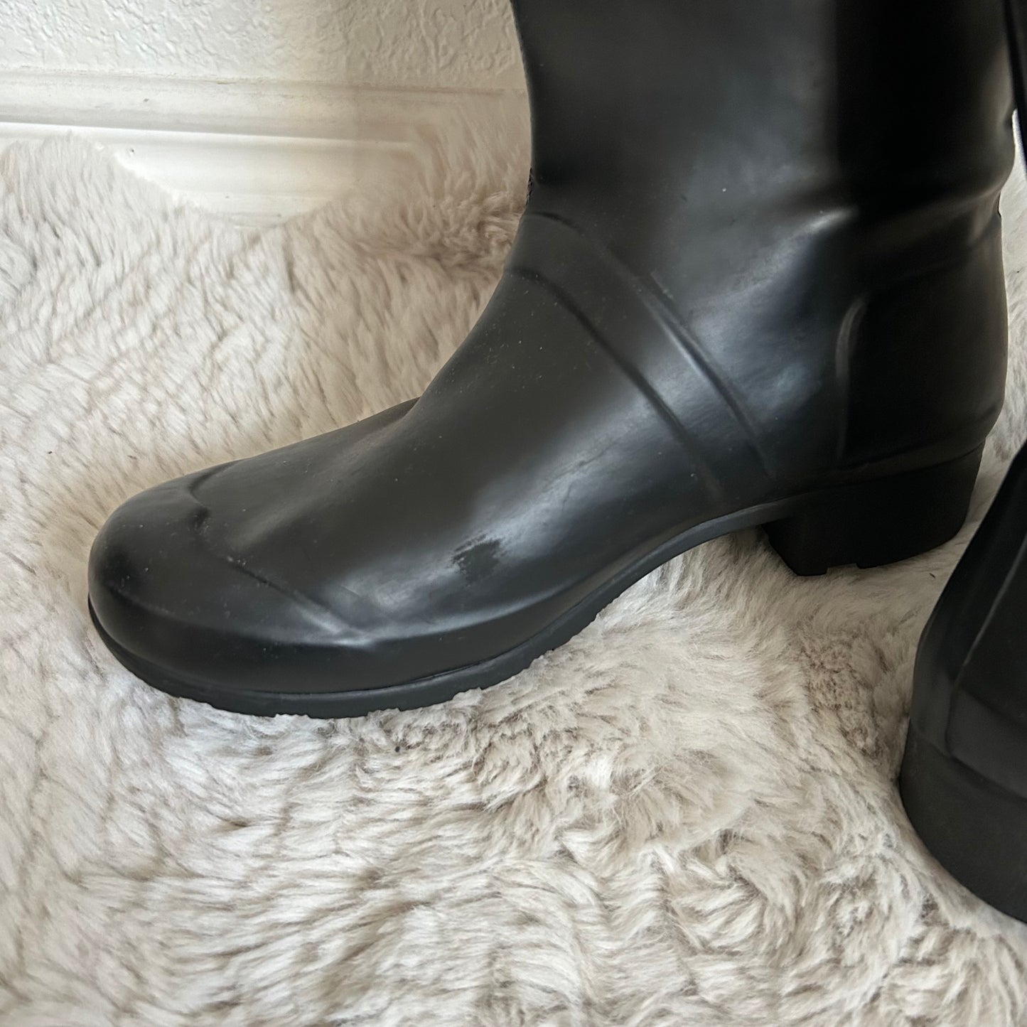 Black Tall Rain Boots