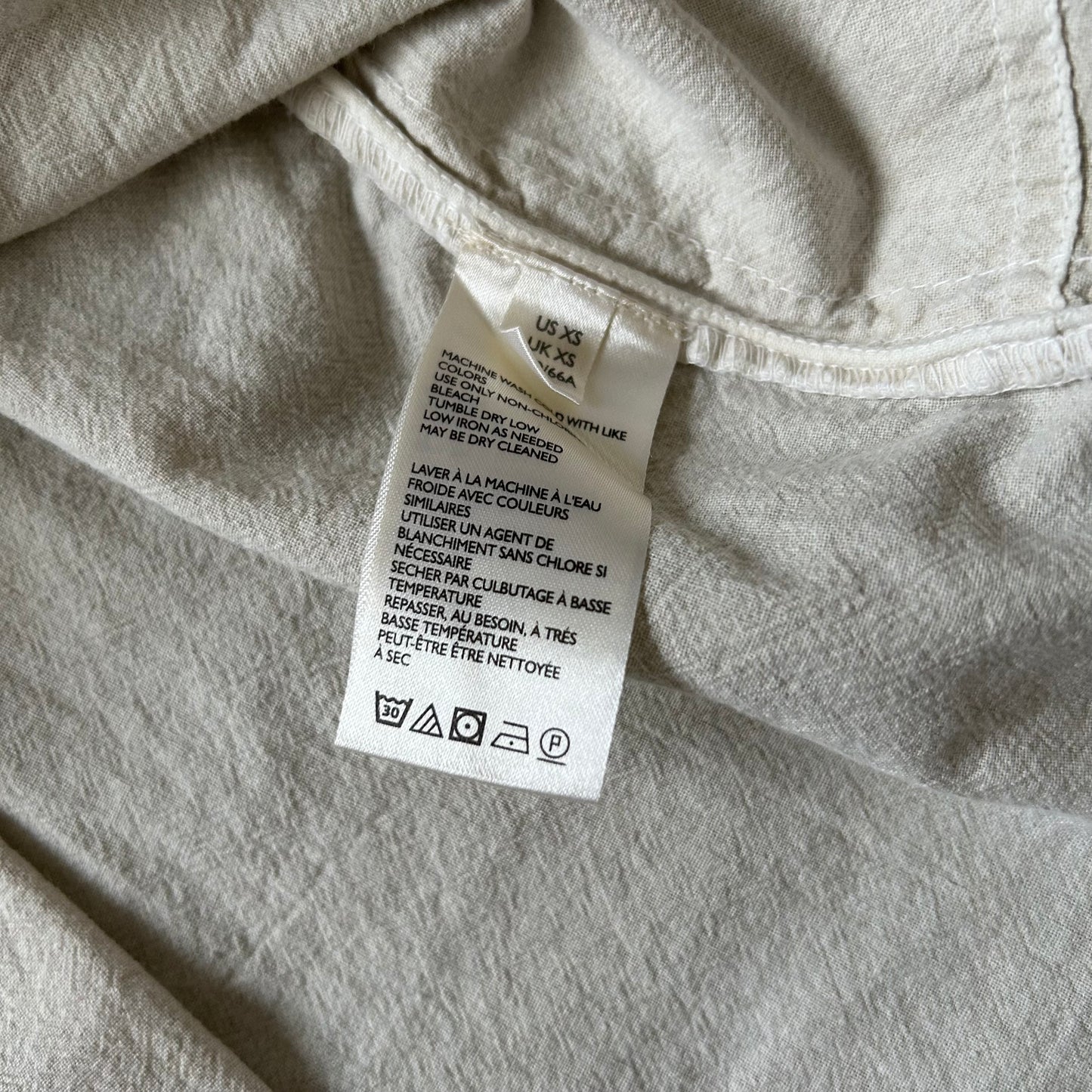 Marisa 100% Cotton Cream Mini Skirt