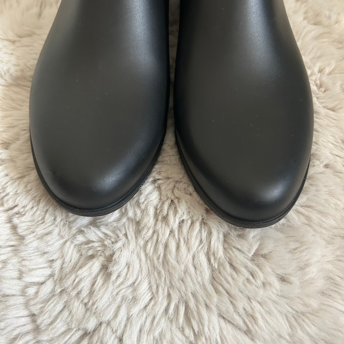Tinsley Black Chelsea Rain Booties Boots