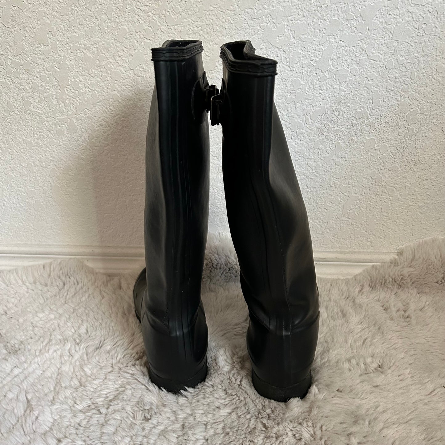 Black Tall Rain Boots