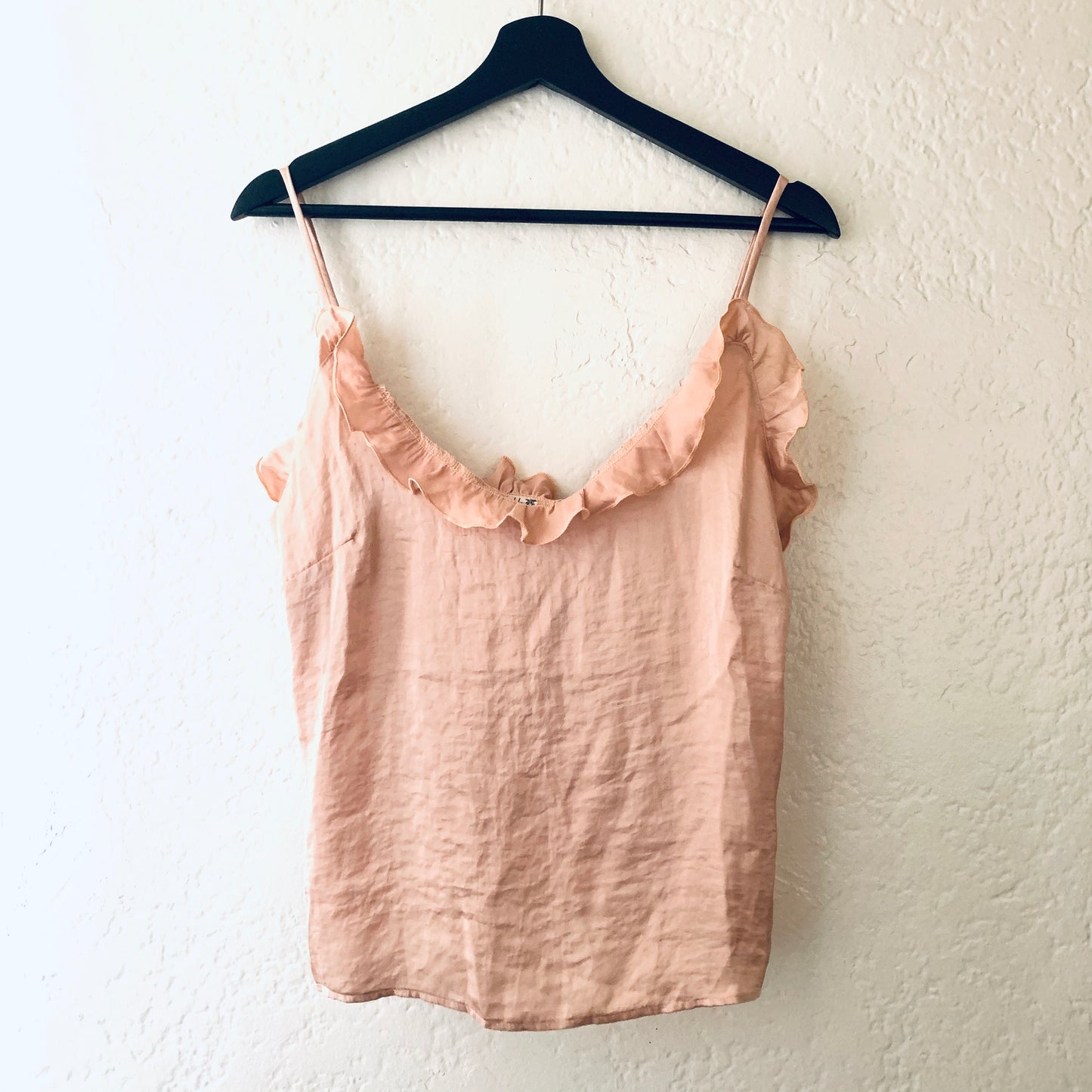 Free People Intimately Blush Pink Ruffle Cami