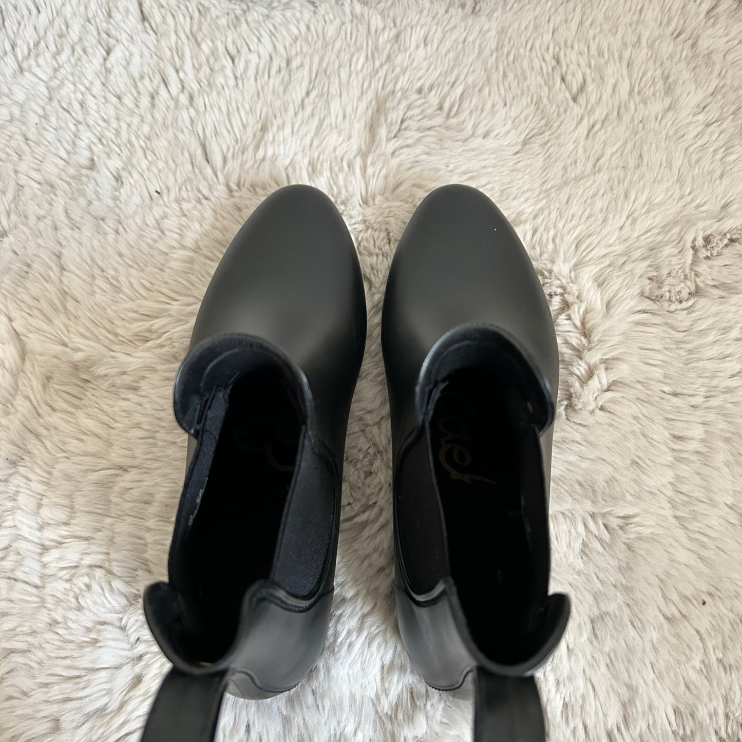Tinsley Black Chelsea Rain Booties Boots