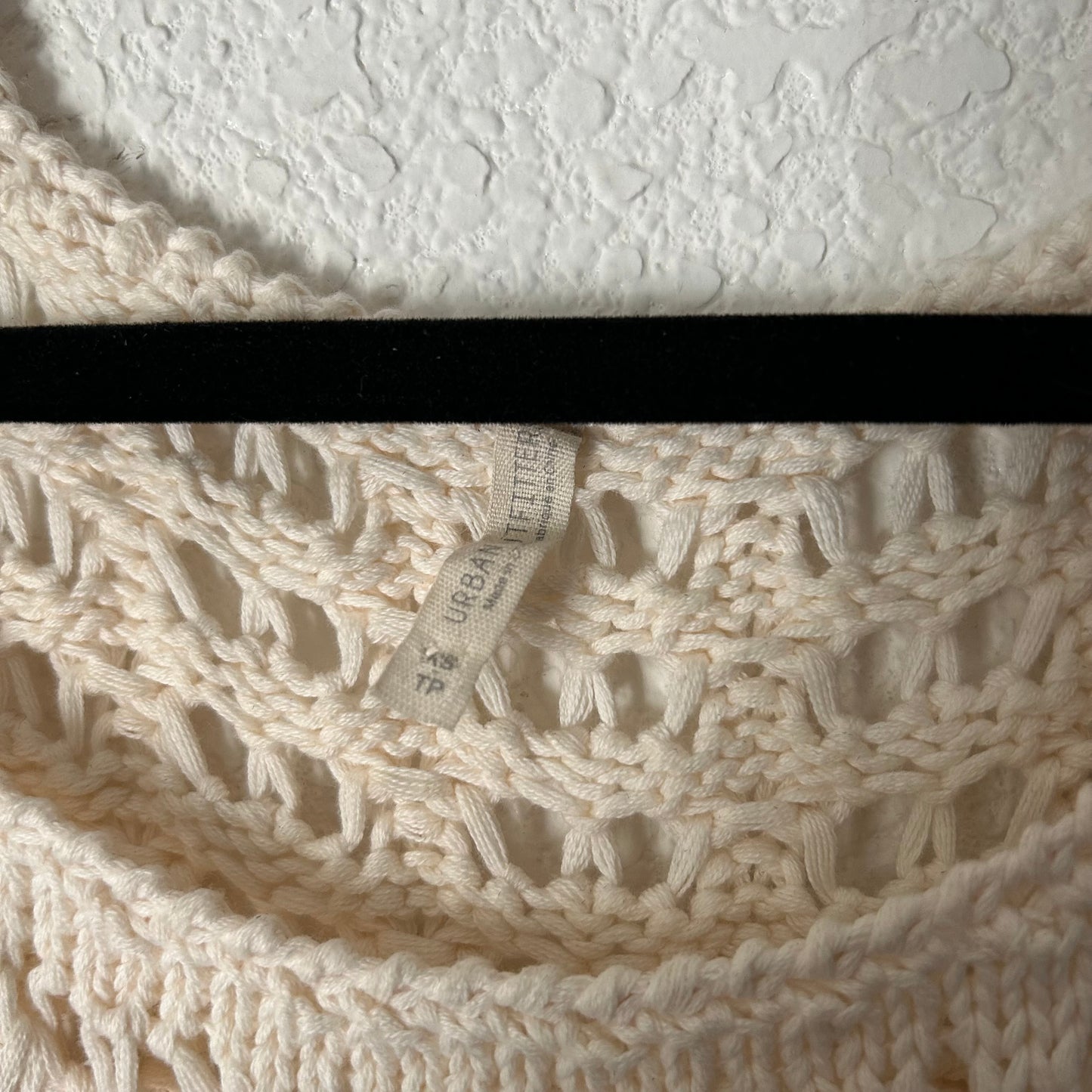 Cream Crochet Dress Mini Swim Cover Up Ivory White