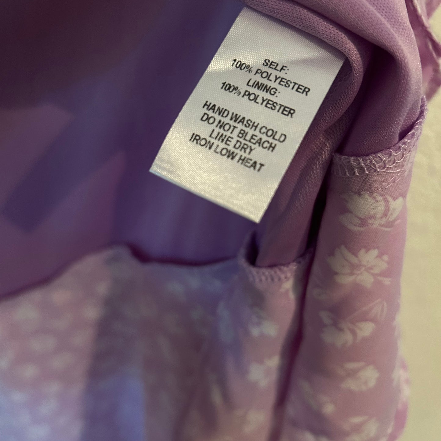 Cornelia Lavender Floral Print Ruffled Wrap Midi Dress Purple