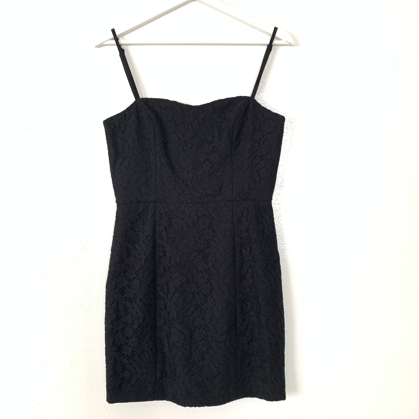 Black Lace Sheath Mini Dress