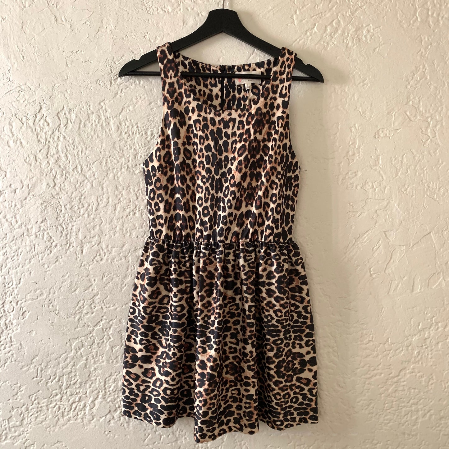 Leopard Print Skater Mini Dress