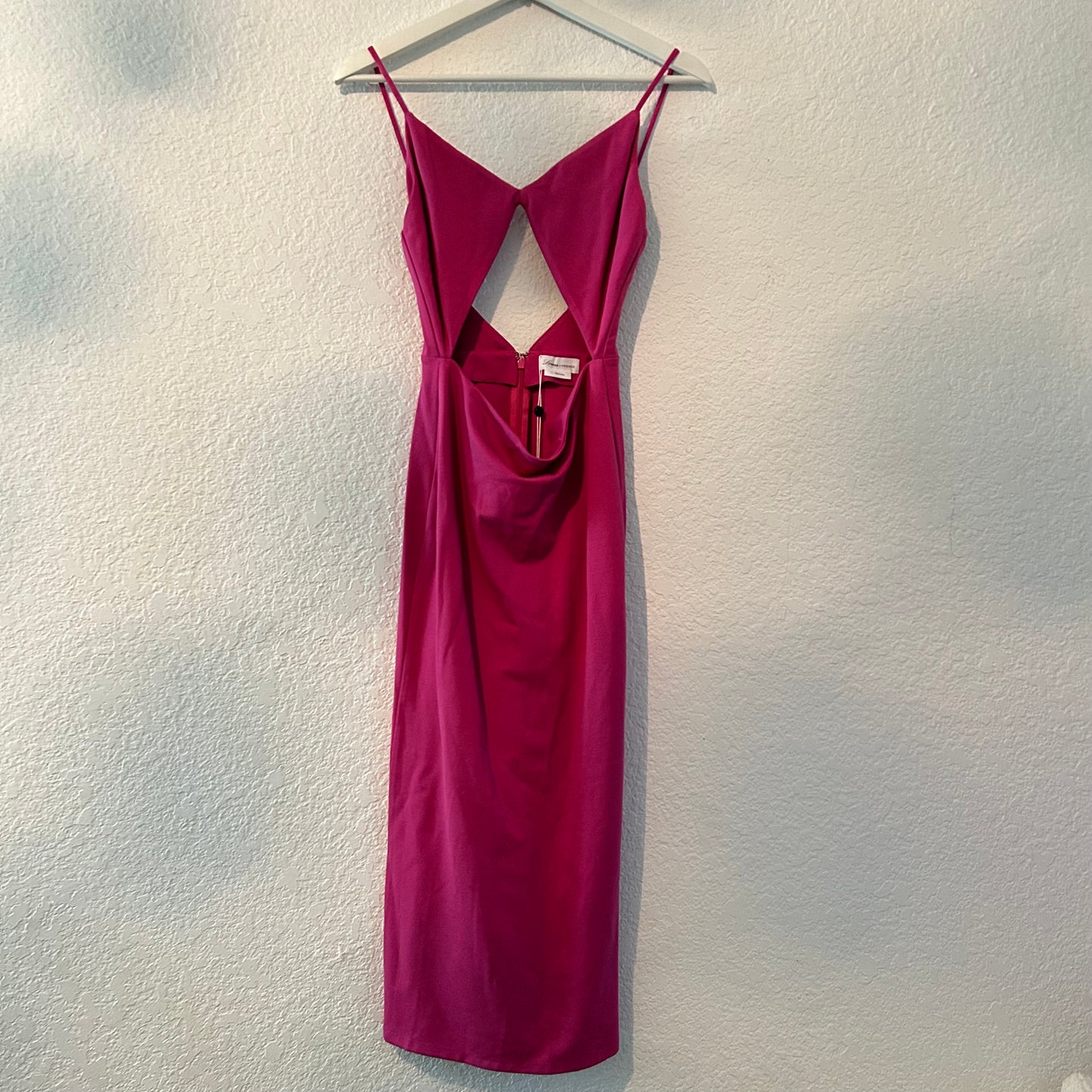 Paxton Magenta Bodycon Midi Dress