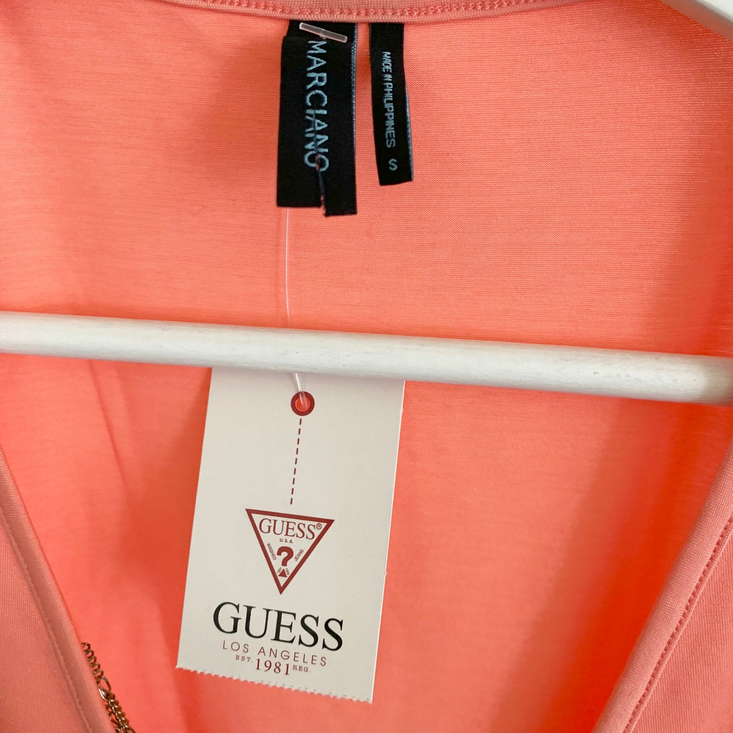 V Neck Coral Sleeveless Tank