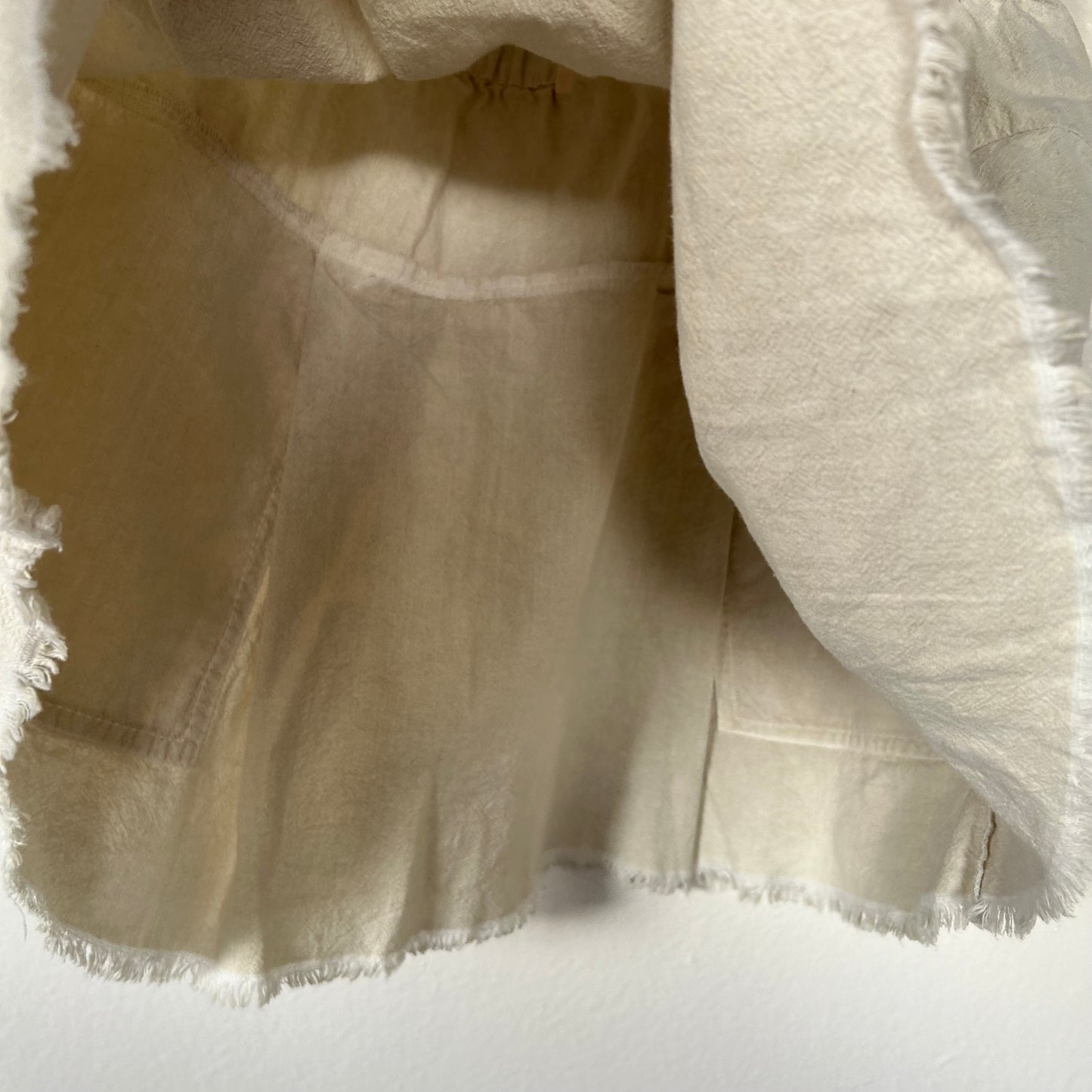 Marisa 100% Cotton Cream Mini Skirt