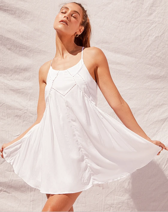 Easy Honey Ivory Slip Dress