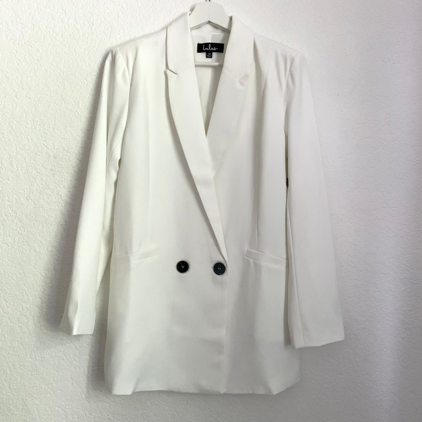 Imani White Oversized Blazer Double Breasted