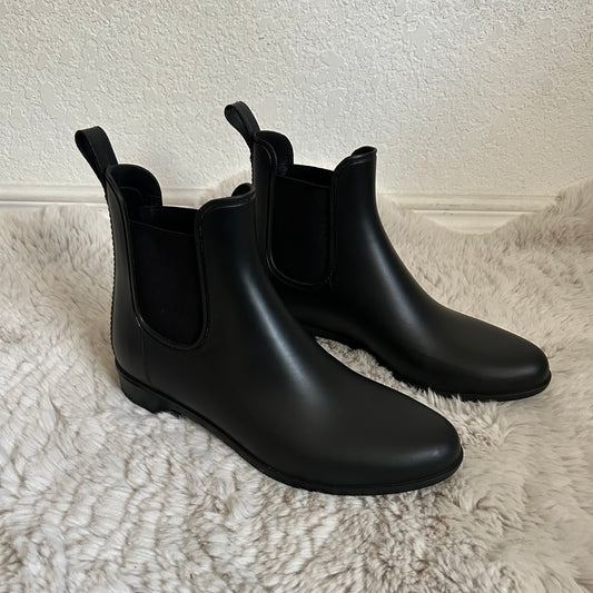 Tinsley Black Chelsea Rain Booties Boots