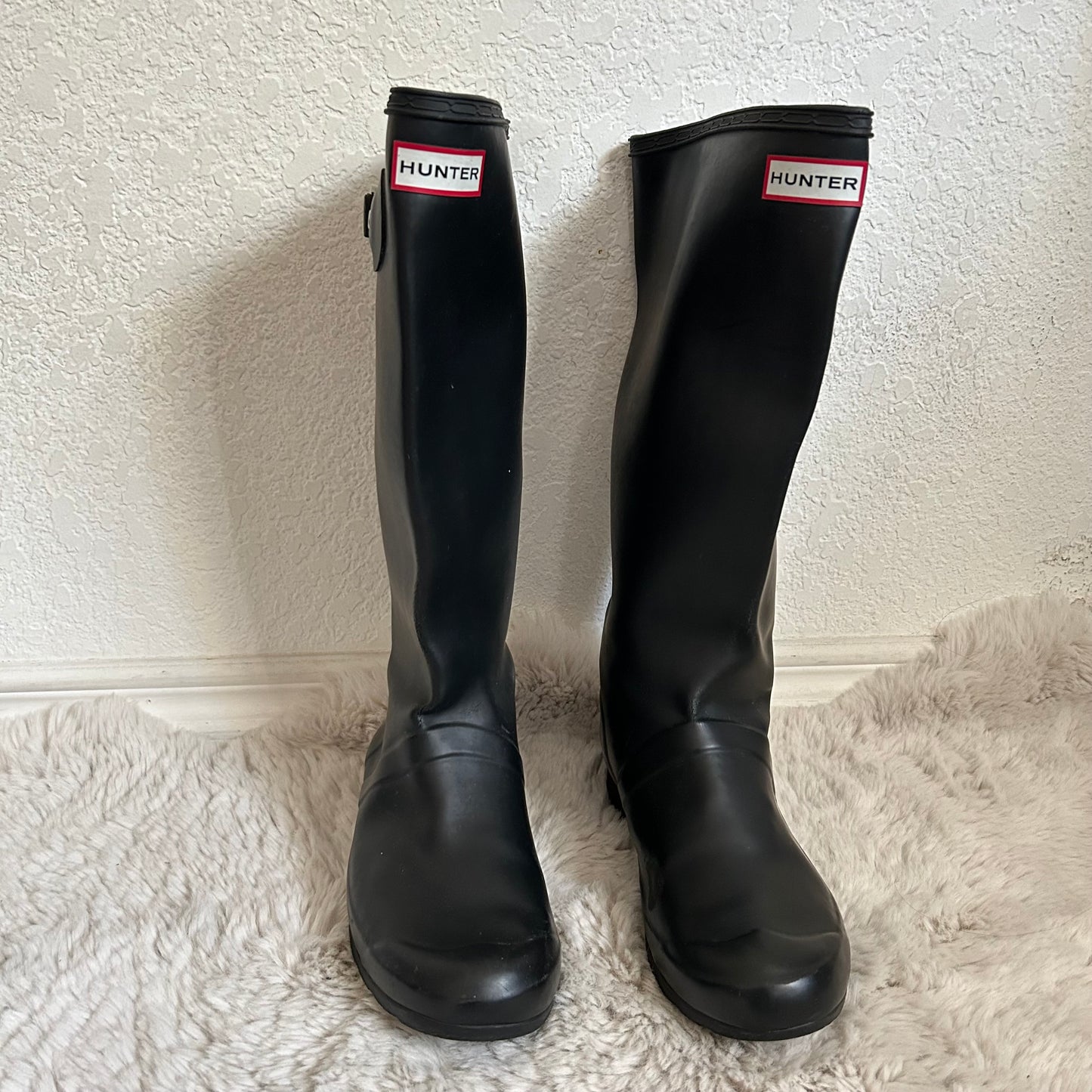 Black Tall Rain Boots