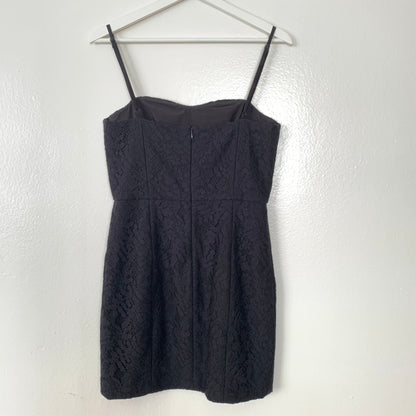 Black Lace Sheath Mini Dress