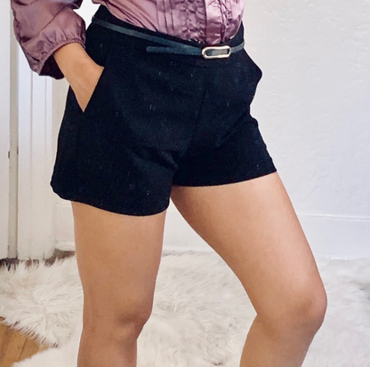 Black Dress Shorts With Pockets