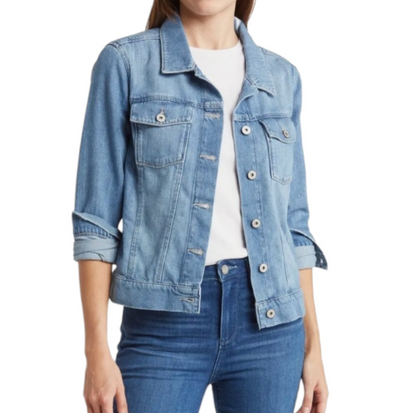 Denim Medium Light Blue Trucker Jacket