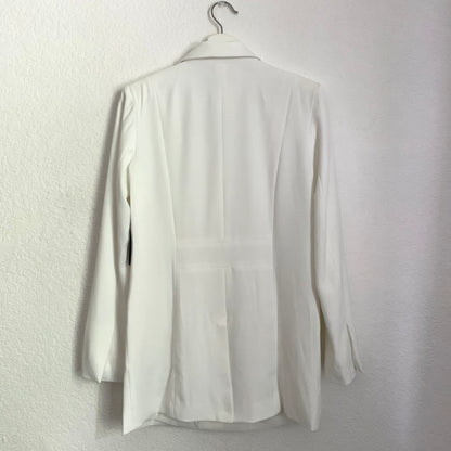 Imani White Oversized Blazer Double Breasted