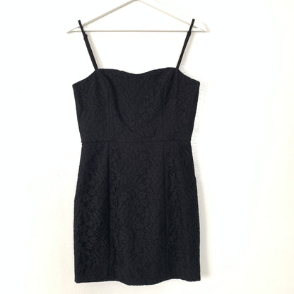 Black Lace Sheath Mini Dress