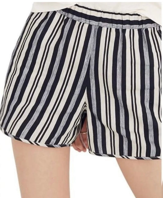 Linen Blend Evelyn Striped Shorts