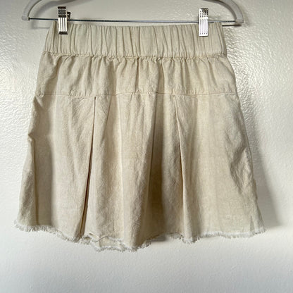 Marisa 100% Cotton Cream Mini Skirt