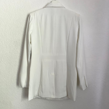Imani White Oversized Blazer Double Breasted